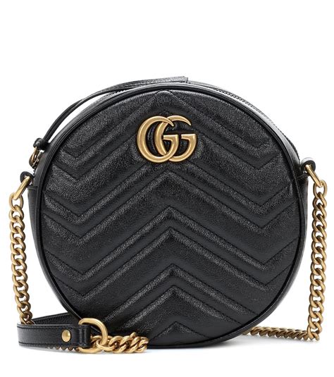 gucci round bag marmont|interlocking pebbled leather crossbody Gucci.